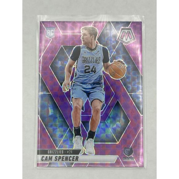 2024-25 Panini Mosaic Basketball Cam Spencer Purple /99 RC Grizzlies - Picture 1 of 2